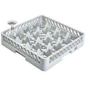 Genware 16 Comp Glass Rack With 3 Extenders