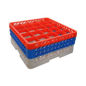 Genware 25 Comp Glass Rack With 3 Extenders