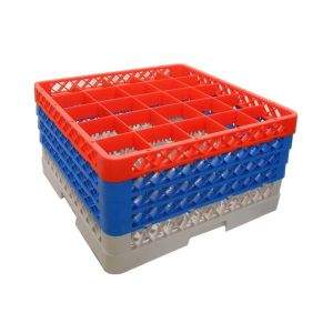 Genware 25 Comp Glass Rack With 4 Extenders