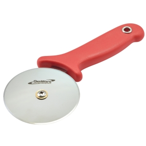 Genware Pizza Cutter Red Handle