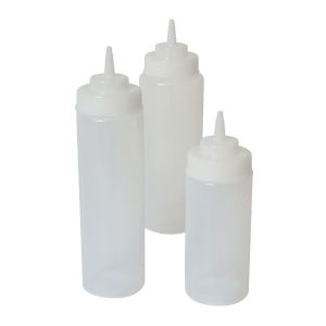 Squeeze Bottle Wide Neck Clear 32oz/94cl