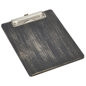 Black Wooden Menu Clipboard A5 18.5x24.5x0.6cm