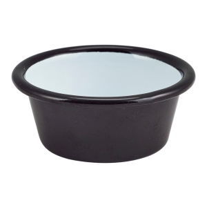 Enamel Ramekin Black 8cm Diameter 90ml/3.2oz
