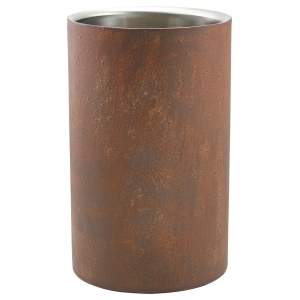 Rust Effect Wine Cooler 12cm Dia x 20cm High
