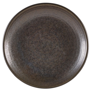 Terra Porcelain Black Deep Coupe Plate 25cm