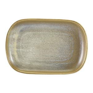 Terra Porcelain Matt Grey Rectangular Plate 24 x 16.5cm