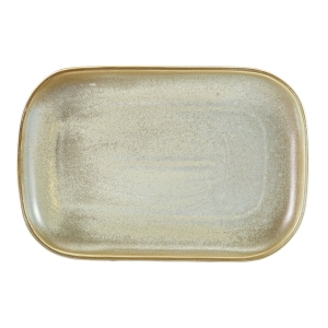 Terra Porcelain Matt Grey Rectangular Plate 29 x 19.5cm
