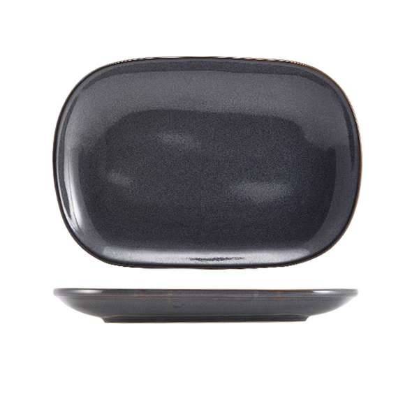 Rustic Blue Rectangular Plate 24cm