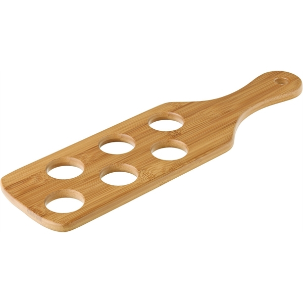 Bamboo Shot Paddle - To hold 6 Shots 15 x 4.25"
