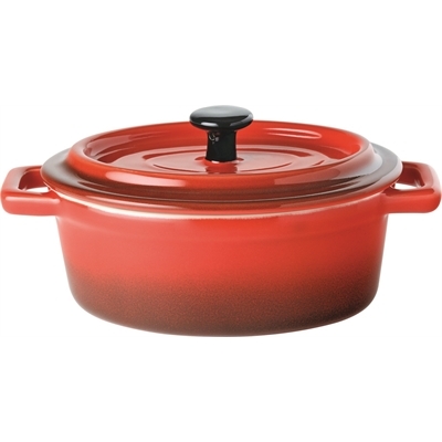 Flame Oval Casserole 6" (15cm) 17oz (48cl)