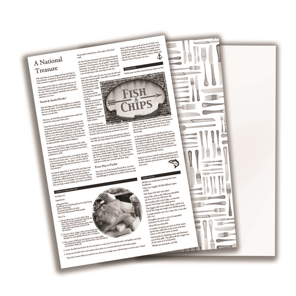 Cutlery Greaseproof Paper 10 x 17" (26 x 43cm)