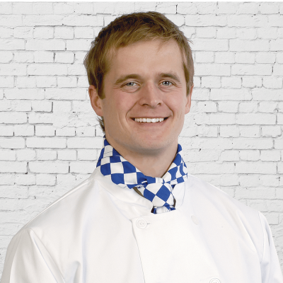 Chef Large Blue Check Neckerchief N008