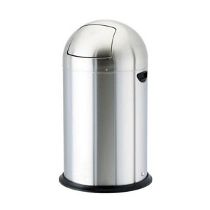 stainless steel push bin