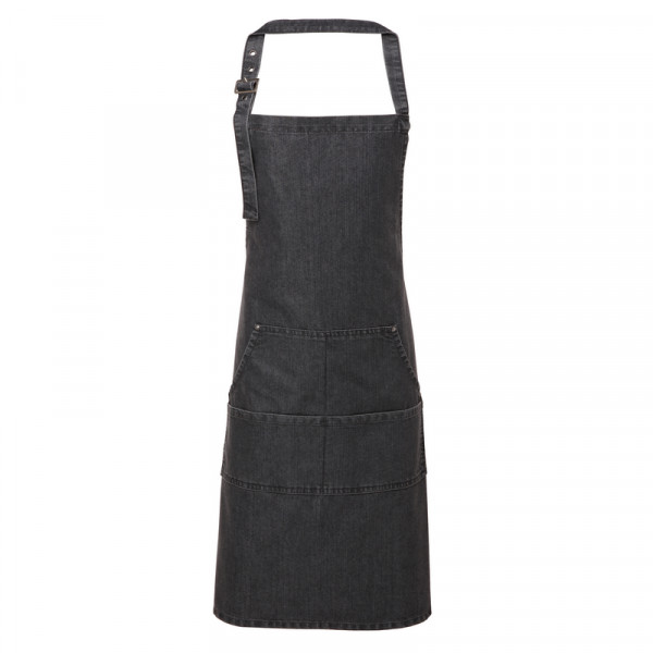 Black Denim Bib Apron