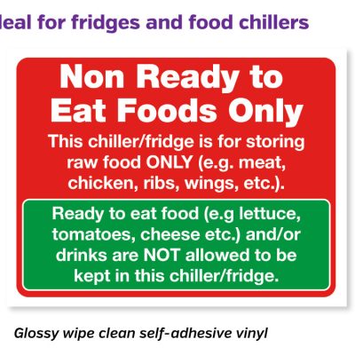 cs219 non ready to eat food only notice