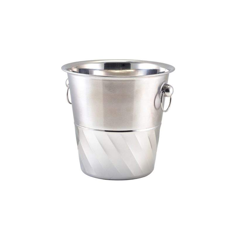 Stainless Steel Swirl Wine Bucket