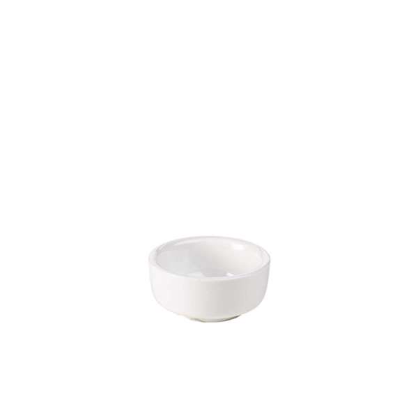 White Porcelain Butter Pat 6-5cm