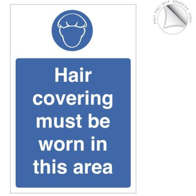 Hair covering must be worn in this area