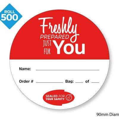 Takeaway food safe delivery labels