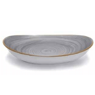 Deep Oval Dish Grey