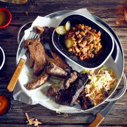 Black Enamel Pie Dishes