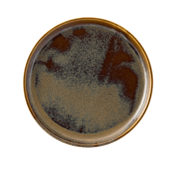 Murra Toffee Walled Plate 8-25 Inch