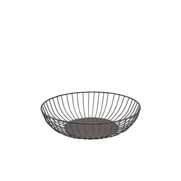 Round Black Wire Basket 27x7cm