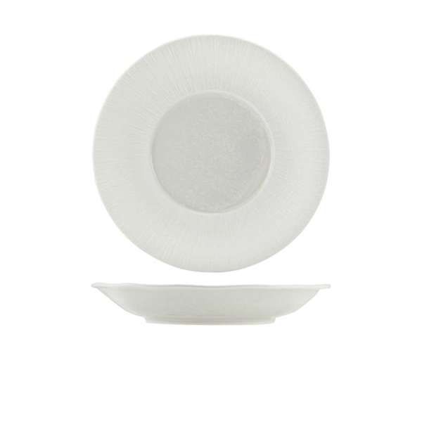 Incise Porcelain Lucine Deep Winged Plate 26cm