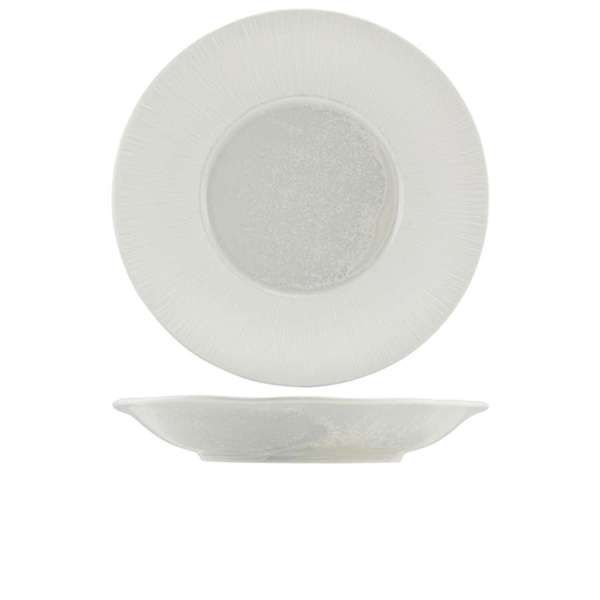 Incise Porcelain Lucine Deep Winged Plate 30cm