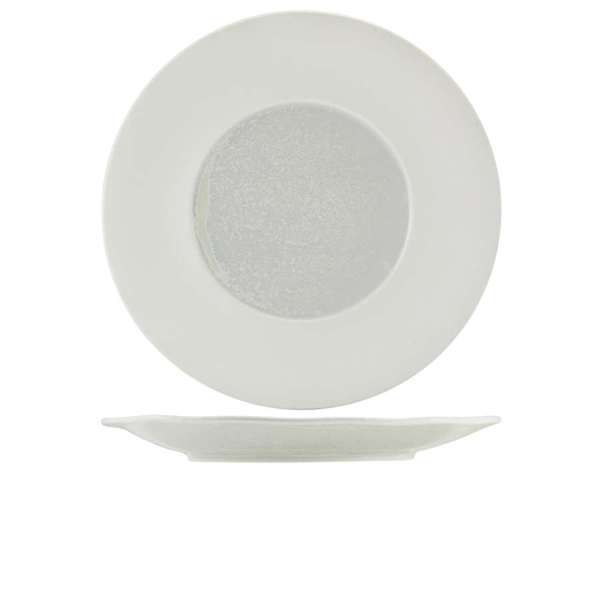Incise Porcelain Lustre Winged Plate 31cm