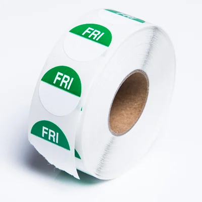 Friday Round Daily Dot Label