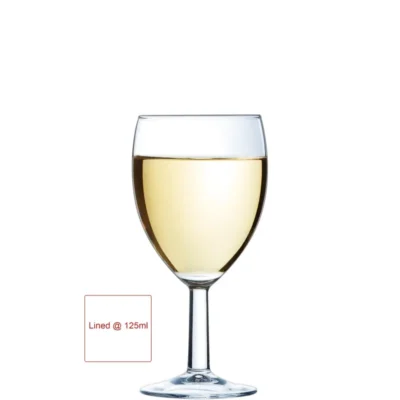 Savoie Wine Glass 19cl Lined at 125ml